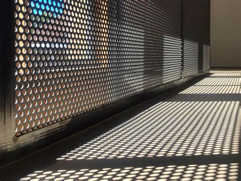 round perforated metal panels